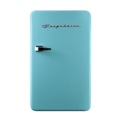 FRIGIDAIRE EFR372-BLUE 3.2 Cu Ft Blue Retro Compact Rounded Corner Premium Mini Fridge