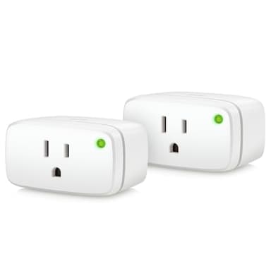 Eve Energy (Matter) 2 Pack – Smart Plug, App and Voice Control, 100% Privacy, Matter Over Thread, Works with Apple Home, Alexa, Google Home, SmartThings, Requires Thread Border Router
