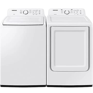 Samsung WA40A3005WPR White Top Load HE Washer/Dryer Pair