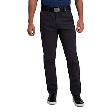 Haggar mens Hc40435 Pants, Lead, 38W x 29L US