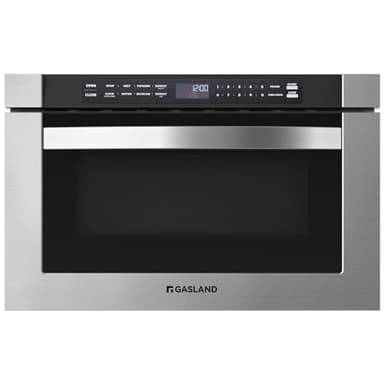 GASLAND 1.2 cu. ft. Microwave Drawer 24 Inch, 1000W Built in Drawer Microwave, Under Counter Microwave, Under The Cabinet Microwave with 11 Custom Cooking Levels, Touch Controls, Stainless Steel