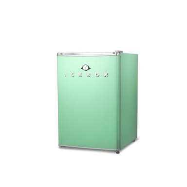 ICEBOX 2.5 Cu. Ft. Compact Refrigerator, ENERGY STAR Certified Small Refrigerator, Single Door Mini Fridge with Chiller Compartment, R600a Refrigerant, IBCR25MNT, Mint Green