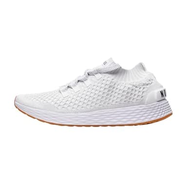 NOBULL Women's Allday Knit Shoe | Athletic Cross-Training Sneaker for Gym, Running & Walking, Comfortable Workout Trainers, White, 8.5