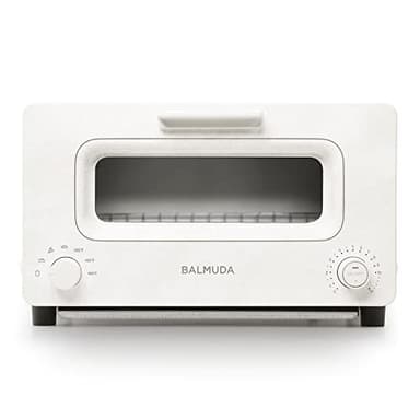 BALMUDA The Toaster | Steam Oven Toaster | Compact Size 14.1" W x 12.6" D x 8.2" H | 5 Cooking Modes: Sandwich Bread, Artisan Bread, Pizza & Pastry, Oven | Baking Pan Included | US Version | White