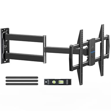 MOUNTUP Corner TV Wall Mount for Most 42-75 Inch TVs with 32” Long Extension, Long Arm TV Mount, Full Motion TVs Mount Swivel Articulating Mounts, MAX VESA 600x400mm, Holds up to 99 lbs MU0076