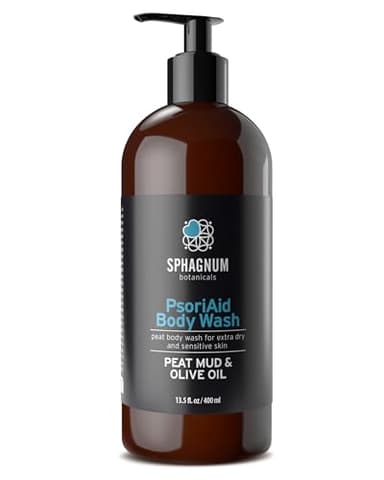 Psoriasis Body Wash – 100% Natural pH Balancing Acids and Olive Oil Shower Cream. Sulfate Free, Deep Moisturizing Treatment for Very Dry & Itchy Skin. Good for Relieving Eczema. 13.5 fl. Oz