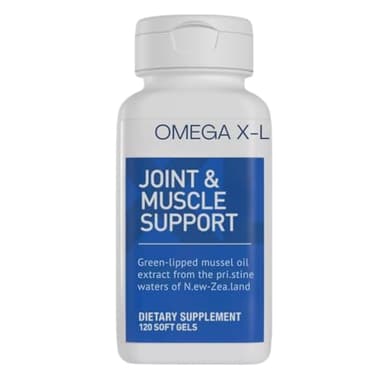 Omega X-L – Advanced Joint Support & Muscle Comfort with Green Lipped Mussel Oil, 120 Softgels