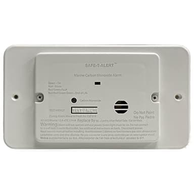 Mti Industries 62-542-MARINE-WH Marine Carbon Monoxide Alarm - 62 Series, Flush Mount, White