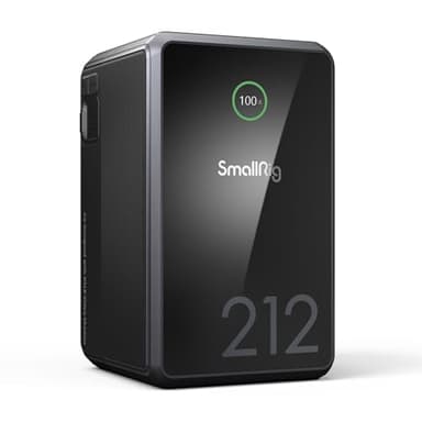 SMALLRIG V Mount Battery VB212, 212Wh / 14400mAh V Mount Battery with 140W Output, 2H Full Charge, with Dual USB-C, D-TAP, DC Port, Smart Digital Display for Video Light, Camera, Camcorder, Monitor