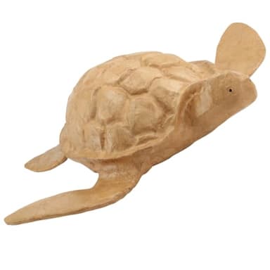 Paper Turtle Biodegradable Cremation Urn for Ashes, Earth Friendly Urn for Ground or Sea Burial, Eco Urn for Ashes, Adult Size Cremation Urn, 15.75" L x 17.75" W x 5.25" H
