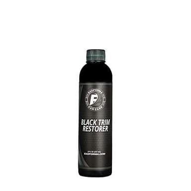 ExoForma Black Trim Restorer - Unique Dye-Infused Formula Lasts 6+ Months - Restores Factory Black to Plastic Trim - Protects Against UV Rays, Helps Conceal Scratches & Scuff Marks - Works in Seconds