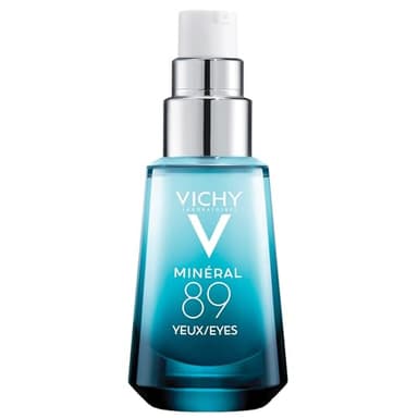 Vichy Mineral 89 Eye Serum, Hyaluronic Acid and Caffeine Cream, Under Eye Cream For Dark Circles, Hydrating & Puffiness Reducer, Opthalmologist Tested