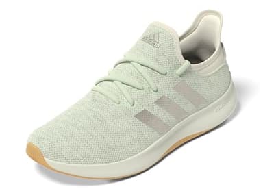 adidas Women's Cloudfoam Pure Sneaker, Linen Green/Linen Green Met./Wonder White, 8