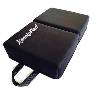 KneelyPad by Kneely | Kneeling Pad for Gardening, Exercise, Cleaning, & Mechanic Work | Extra Thick Memory Foam Knee Cushion for Gardening & More with Washable Cover | Foldable Knee Pad with Handle