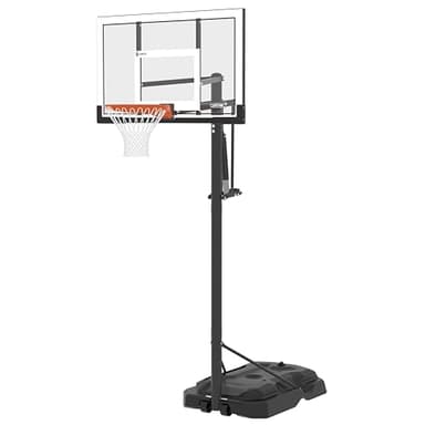 Lifetime Portable Adjustable Basketball Hoop, 54-Inch Steel‑Framed Acrylic Backboard, Power Lift Height Adjustment 7.5–10 Ft, Slam‑It Pro Rim, Heavy‑Duty Base, All‑Weather Outdoor System
