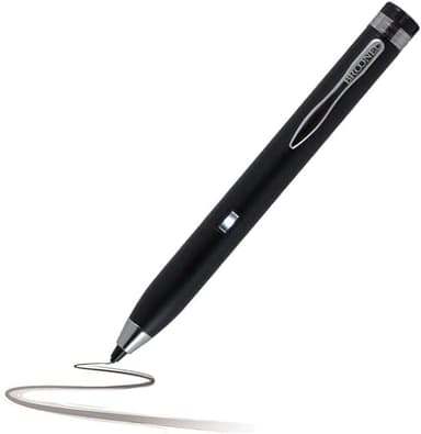 Navitech Silver Mini Fine Point Digital Active Stylus Pen Compatible with The Wileyfox Spark X - 5.5" HD 3000mAh SIM-Free (Dual SIM 4G) 13MP Camera 2GB RAM Smartphone Latest Version of Android