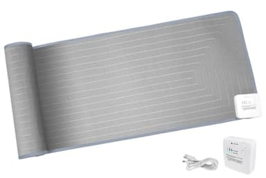 DOGNESS Rechargeable Pet Shock Mat, 59"x15" Safe Cat Scat Repellent Mat Electronic Training Pads Keep Dogs and Cats Off Couch, Bed, Indoor Cat Deterrent Mat (Grey)