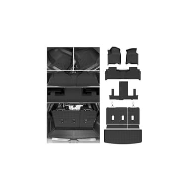 Floor Mats for Chevy Tahoe/GMC Yukon 7 Seats Bucket Seat (Not for Yukon XL) 2021-2025 2026, All Weather Cargo Liner for Tahoe Accessories, Heavy Duty Car Mats, Car Accessories