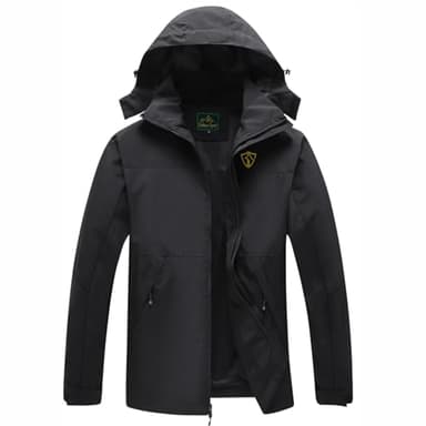 GIISAM Rain Jacket for Men, Mens Waterproof Raincoat Lightweight Rain Jackets Outdoor Rain Coat Windbreaker with Hood