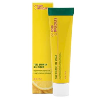 Good Molecules Yuzu Blemish Gel Cream - Lightweight Gel Moisturizer with Salicylic Acid (BHA) and Natural Extracts to Target Blemishes, Even Skin Tone, and Texture - Skin Care for Face