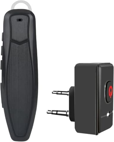 Walkie Talkie Bluetooth Headset, Bluetooth Earpiece with Noise Cancelling Mic, Compatible with Radtel BaoFeng Kenwood Btech Radios uv-k5 uv-5r BF-F8HB & More. (Updated Version)