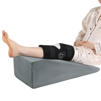 ROYALAY Leg Elevation Pillows for After Surgery, Knee Surgery Recovery Equipment with Handle, Leg Lifter Blood Circulation, Knee Replacement Recovery Aids for Hip Foot Ankle, Single