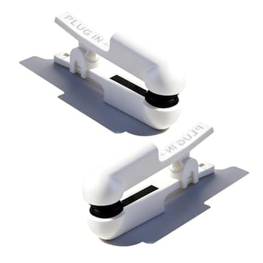 Ear Clip Electrodes, Ear Clip Accessories Fit for Tens 7000 (White)