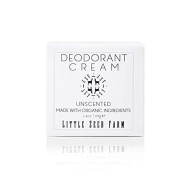 Little Seed Farm All Natural Deodorant Cream, Aluminum Free Deodorant for Women or Men, 2.4 Ounce - Unscented