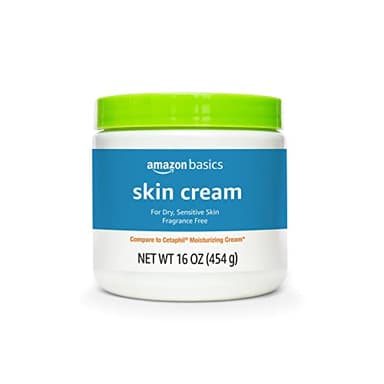 Amazon Basics Ultra Moisturizing Skin Cream for Dry & Sensitive Skin, Dermatologist Tested, Fragrance Free, 16 Ounce, 1 Pound (Pack of 1) (Previously Solimo)