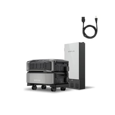 EF ECOFLOW DELTA Pro Ultra with Smart Home Panel 2 with AC cable, 6144Wh Power Station, Lifepo4 Battery Backup Expandable to 90kWh,120/240V 7200W AC Output, Solar Generator for Home Use
