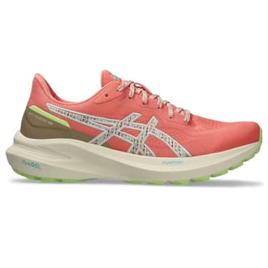 ASICS Women's GT-1000 13 Trail Running Shoes, 6.5, Nature Bathing/Guava