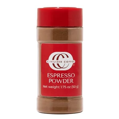 Civilized Coffee Espresso Coffee Powder for Baking & Smoothies, Non-GMO Colombian Coffee, Medium Roast, Fine ground (1.75 oz) (1)