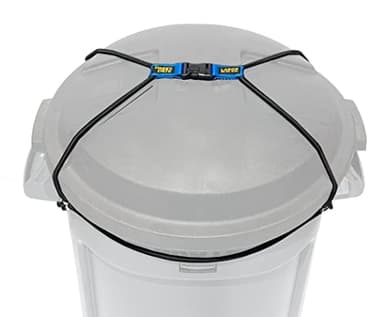 Doggy Dare Trash Can Lock - Large - Fits 45 Gallon Trash Cans - Perfect for Dogs, Raccoons, Opossums - Bungee Cord Design Makes Install Simple (Trash Can NOT Included)