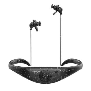 Tayogo Waterproof Mp3 Player for Swimming, IPX8 8GB Swimming Headset, Silicone Coated Waterproof Music Player, 20H Playing time, Underwater Mp3 Player Perfect for Swimming