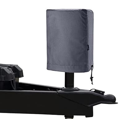 BougeRV Electric Tongue Jack Cover 600D Polyester, RV Accessories Universal Trailer RV Electric Tongue Jack Protective Cover Camper Accessories for Outside Large Size Grey