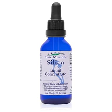 Eidon Liquid Silica Mineral Concentrate - Silica Supplement for Hair, Skin, and Nails, Supplement Drops to Support Collagen Production & Hair Loss for Women & Men, Helps Manage Calcium - 2 oz
