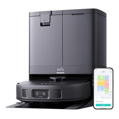 eufy X10 Pro Omni Robot Vacuum and Mop Combo, Incredible Suction, Dual Mops with 12 mm Auto-Lift and Carpet Detection, AI Obstacle Avoidance, Auto Mop Washing&Drying, Self-Emptying, Self-Refilling