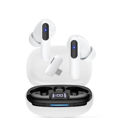 RYR Wireless Gaming Earbuds, 20ms Low Latency, Gaming Earbuds with Noise Cancelling Mic, 2.4Ghz & Bluetooth, LED Display, 36H Playtime for Meta Quest 3/2, PS5, PS4, VR, Switch, Steam Deck, PC, Phone