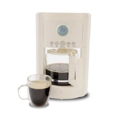 WILLOW Eco Series 12 Cup Drip Coffee Maker, 24 HR Programmable Coffee Maker with Glass Coffee Pot, Removable Filter Basket, Keep Warm Function & Auto Shut-off, Coffee Machine with Digital Display