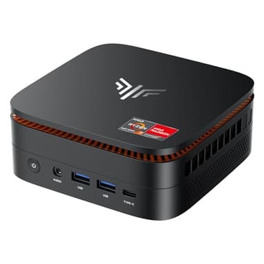 KAMRUI Hyper H1 Mini Gaming PC, AMD Ryzen 7 7735HS(Beats 7640HS/6800H), 24GB LPDDR5 1TB M.2 NVMe SSD Mini PC(8C/16T,up to 4.75GHz), 16MB L3 Smart Cache, Triple 4K Display/WiFi6/BT5.2/Mini Desktop PC