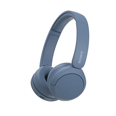 Sony WH-CH520 Wireless Headphones Bluetooth On-Ear Headset with Microphone and up to 50 Hours Battery Life with Quick Charging, Blue