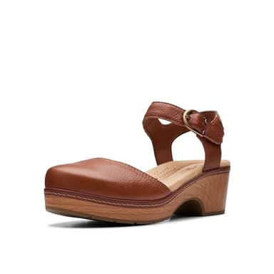 Clarks Collection Women's Paizlee Bay, Tan Leather, 9 Medium US