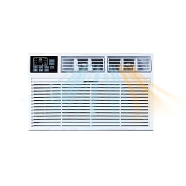 Whirlpool 12,000 BTU 230V Through-the-Wall Air Conditioner with Supplemental Heat, Dehumidifier and Remote, Wall AC Unit for Apartment, Living Room and Medium Rooms up to 550 Square Feet in White