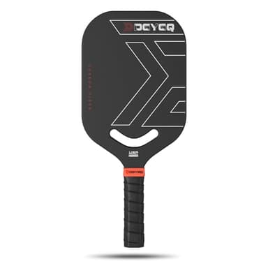 DGYGQ Pickleball Paddles, Carbon Fiber Pickleball Paddle with a 13mm Polypropylene Honeycomb Core, Increased Power for Ultimate Spin & Consistency (Black)