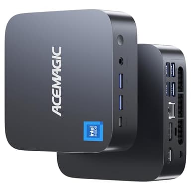 ACEMAGIC M1 Mini PC, Intel Core i9-11900H 32GB DDR4 1TB SSD, Mini Computers (4.9GHz, 8C/16T) PCIe3.0 Type-C/LAN 2.5G/HDMI/DP, 4K Triple Display 11 Pro Mini Desktop PC BT5.2/WiFi6/BT/for Home/Office