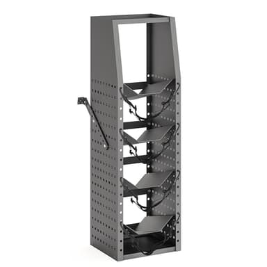 GAMINA KAVISI Refrigerant Tank Rack for Van, Cylinder Tank Holder Rack Shelving Storage 264lb Load Capacity, Work Van Shelving for Freon, Gases, Oxygen, Nitrogen,14.6''Lx12.9''Wx51.77''H