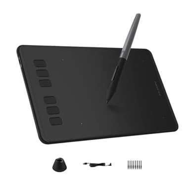 HUION Inspiroy H640P Drawing Tablet, 6x4 inch Digital Art with Battery-Free Stylus, 8192 Pen Pressure, 6 Hot Keys, Graphics Tablet for Drawing, Writing, Design, Teaching, Work with Mac, PC & Mobile