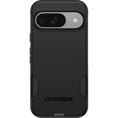 OtterBox Google Pixel 9 & 9 Pro Commuter Series Case - Black, Ultra-Sleek, Wireless Charging Compatible, Raised Edges Protect Camera & Screen (Ships in Polybag)
