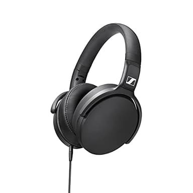 Sennheiser HD 400S Closed-Back Over-Ear Wired Headphones – Lightweight Foldable Design, Inline Smart Remote, Balanced Sennheiser Sound, Comfortable Noise-Reducing Fit