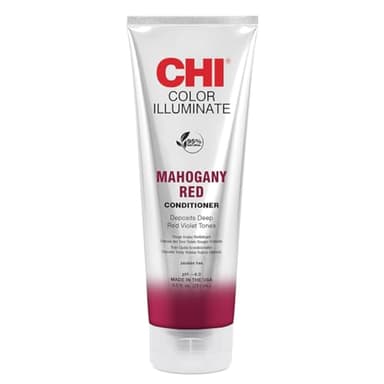 CHI Color Illuminate Conditioner, Helps Maintain Fresh Color In Natural & Color-treated Hair, Sulfate, Paraben, & Cruelty-Free, Mahogany Red, 8.5 Oz